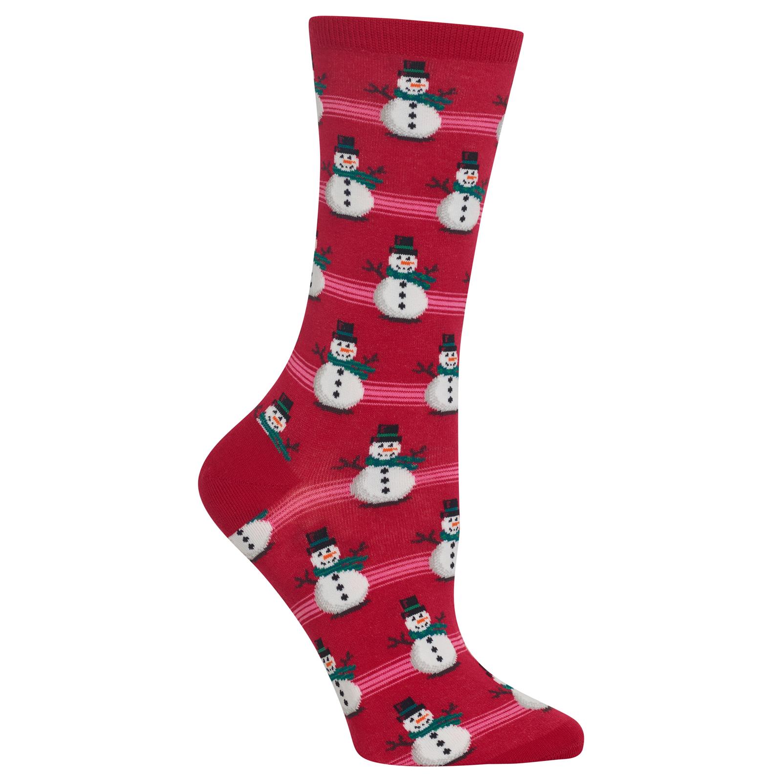 Hot Sox Hot Sox Womens Snowmen Crew Socks Women S Shoe Size 4