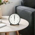 thumbnail image 2 of Unique Bargains Retro Metal Casing Alarm Clock Black 4.5"L x 2.0"W x 4.7"H, 2 of 5