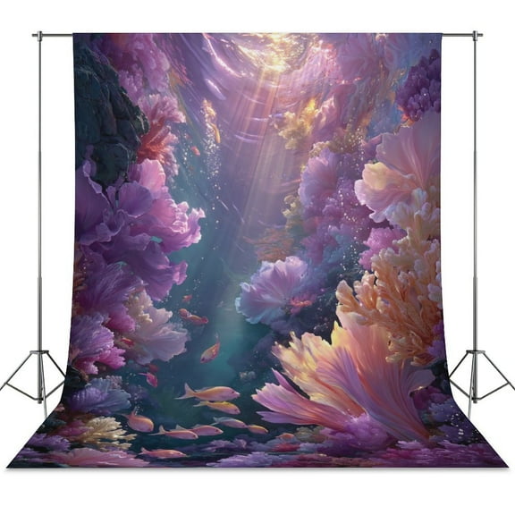 Mermaid Glitter Fish Scale Girls Backdrops for Photography Kids Adult Photo Booth Video Shoot Vinyl Studio Prop