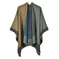 thumbnail image 1 of Fgnfyis Womens Warm Shawl Wrap Cape Winter Cardigan Sweater Open Front Poncho for Cold Weather Yellow, 1 of 1