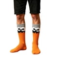 thumbnail image 2 of WHEANG Socks for Women Men Funny Crazy Graphic Mid Calf Socks Holiday Casual Daily Halloween Party Gift Socks Halloween Novelty Socks for Men One Size Orange, 2 of 4