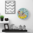 thumbnail image 5 of SKYSONIC Wooden Round Wall Clock Ice Cream Llama Non Ticking Battery Operated Clocks for Home Office Living Room Bedroom, 5 of 6