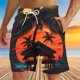 thumbnail image 1 of Puntoco Pantalones Cortos De Playa Para Hombre Con Bolsillo Con Cordón Y Pantalones Cortos Estampados X10 Negro L,Pantalones Cortos Hombre, 1 of 4