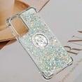 thumbnail image 6 of for Xiaomi Redmi Note 11 4G Glitter Case with Ring Holder, Bling Sparkle Floating Liquid Soft TPU Cushion Fashion Clear Case Cover for Xiaomi Redmi Note 11 4G/Redmi Note 11S  Silver, 6 of 14