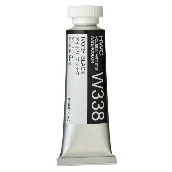 Holbein Artists' Watercolor, 15ml, Ivory Black