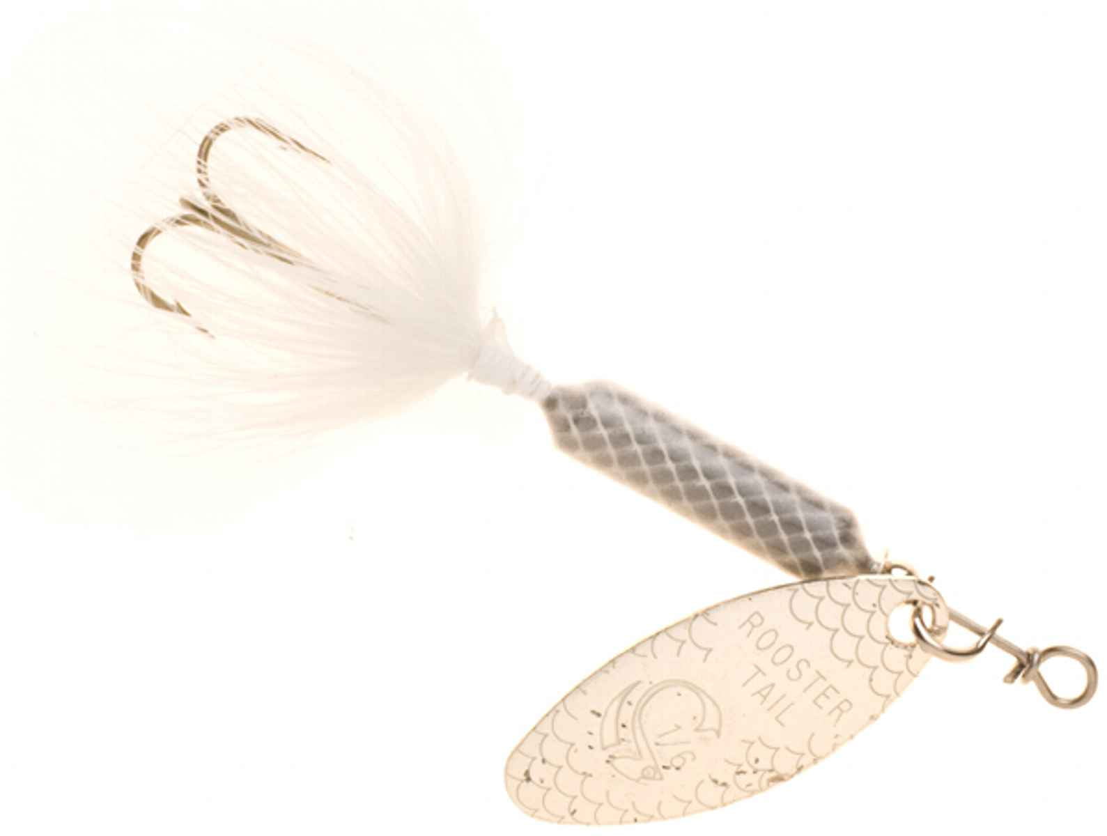 Yakima Bait Yak Rooster Tail 1/4 Chrome/Wht 212