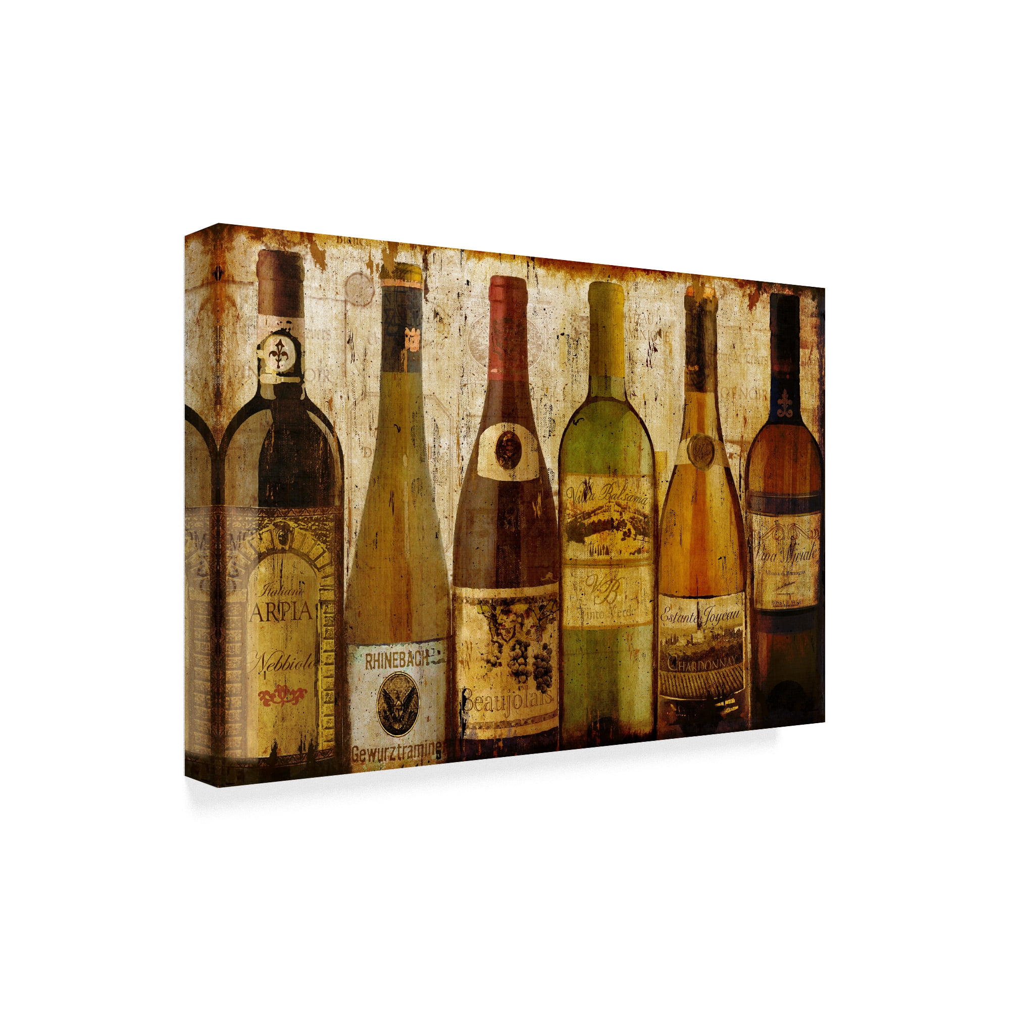 Trademark Fine Art 'Six Wine Samples Of Europe' Canvas Art by Art Licensing Studio