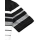 thumbnail image 4 of Camiseta De Golf A Rayas Bloque De Color Mangas Cortas Polo Para Hombres Negro Blanco Gris S, 4 of 5