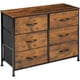 thumbnail image 1 of Comoda Cajonera Mueble 6 Cajones Tela Organizador Metalico Café Claro, 1 of 5