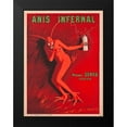 thumbnail image 2 of Cappiello, Leonetto 12x14 Black Modern Framed Museum Art Print Titled - Anis Infernal, 2 of 5