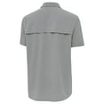 thumbnail image 3 of Men's Antigua Gray Los Angeles Angels Activate Stars and Stripes Team Logo Short Sleeve Button-Up Shirt, 3 of 3