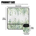 thumbnail image 5 of HELLHERO Green Botanical Leaves Fabric Polyester Sewing Machine Pad Beautiful & Practical Fusion Sewing Accessories for Travelling, 5 of 5