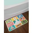 thumbnail image 2 of Wedding Bath Mat, Vintage Poster Style Framework Wedding Collection Dresses Cake Flowers Art Print, Non-Slip Plush Mat Bathroom Kitchen Laundry Room Decor, 29.5 X 17.5 Inches, Multicolor, Ambesonne, 2 of 2