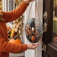thumbnail image 5 of 8.9 Inches Halloween/Autumn-themed Puzzle Suncatcher, DIY Acrylic Stained Glass Style Window Hanging Decor, Sun Catcher Puzzle Gift for Women, Mom, Grandma, Wife, Garden Lovers, 5 of 9