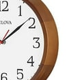 thumbnail image 4 of Bulova Clocks C4899 Clarity 12 Inch Diameter Analog Wall Clock, Warm Walnut, 4 of 5