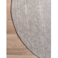 thumbnail image 4 of Rugs.com Oregon Collection Rug – 7 Ft Round Gray Low-Pile Rug Perfect For Kitchens, Dining Rooms, 4 of 8