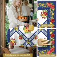 thumbnail image 5 of Pioneer Flower Floral Print Pattern Round Tablecloth 60 X 60 Inch, Wrinkle Resistant Wipeable Table Cloth for Kitchen Dining Picnic Patio Party, 5 of 6