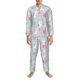 thumbnail image 3 of Balery Bunny cartoon with easter Pijama para Hombre de Dos Piezas con Manga Larga, Conjunto de Dormir y Descanso Suave con Bolsillos-Large, 3 of 7