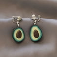 thumbnail image 3 of Pendientes de clip de perlas para mujer, joyería hecha a mano, Linda, creativa, a la moda, 3 of 4