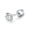 silver, variant on Ear Piercing Crystal Gem Titanium Steel Stud Earrings Party Jewelry Ornaments N-silver-2mm