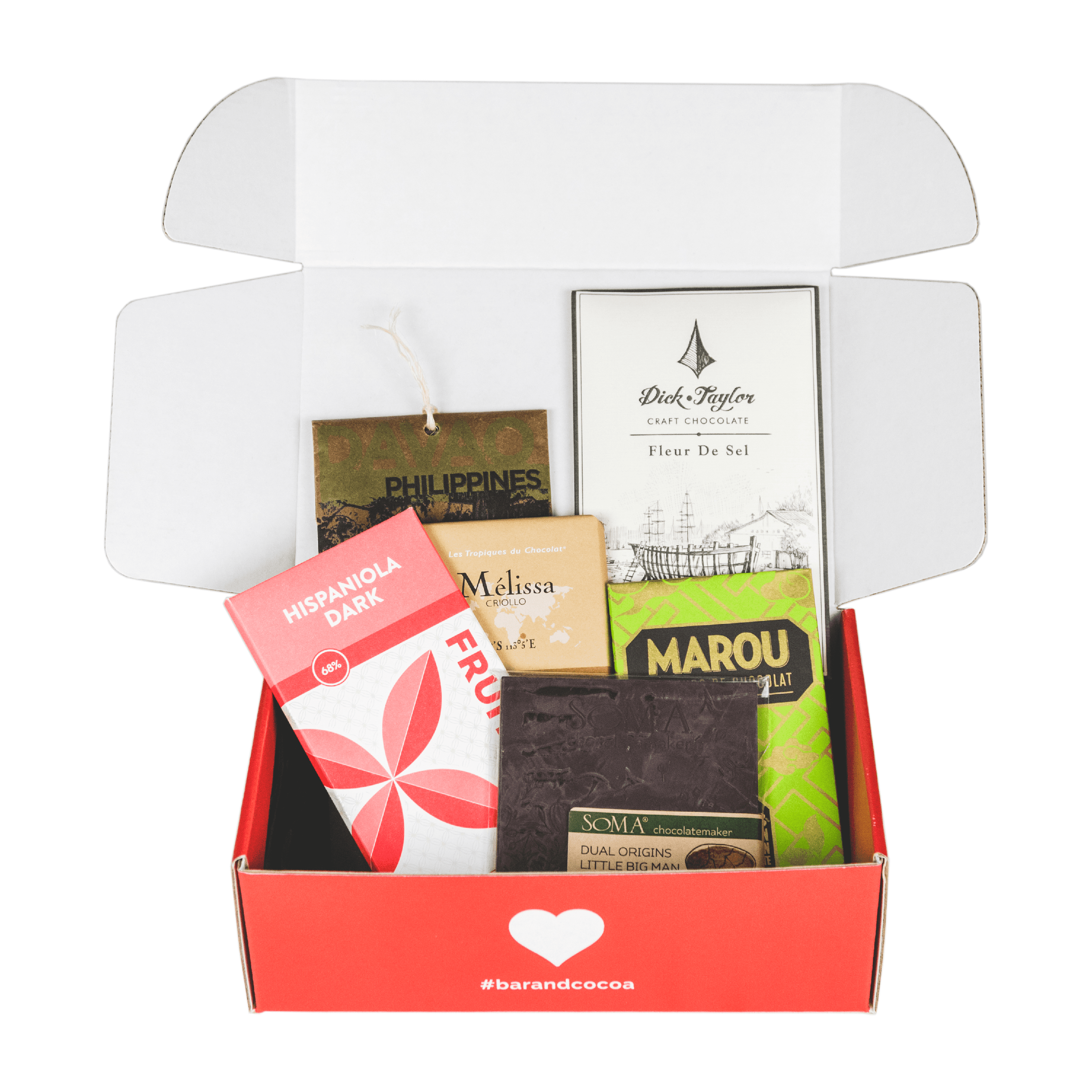 Bar & Cocoa "Ultra Dark Chocolate Lovers" Gift Box without 100 Bars, 6