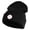 Black, variant on Baseball Sport Iron on Patched 12 Inch Long Knitted Beanie - Aqua OSFM