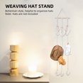 thumbnail image 2 of dodocool Hat Stand Hat Organizer Weaving Hat Storage Hanger Bohemian Style Wall Hanging Hat Rack Hanger Home Storage, 2 of 7