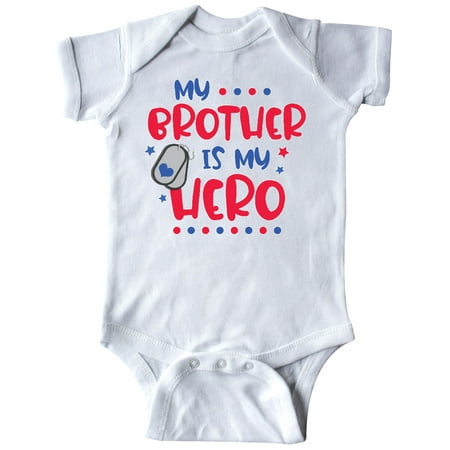 

Inktastic Memorial Day My Brother is My Hero Gift Baby Boy or Baby Girl Bodysuit