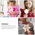 thumbnail image 4 of Shisuyan DIY Wooden Mirror Light Brown 9Pcs 5.4X3.1In Handheld Mirror, 4 of 9