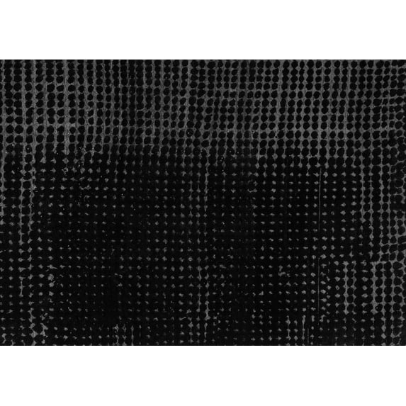 Ahgly Company Indoor Rectangle Abstract Gray Modern Area Rugs, 3' x 5'
