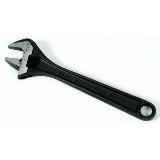 bahco 8072 r us adjustable wrench, 10inch, black