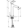 thumbnail image 4 of Hansgrohe 72032 Talis S 1.2 GPM Single Hole Bathroom Faucet - Nickel, 4 of 4