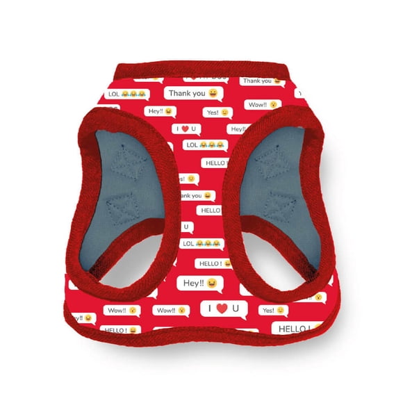 Pechera para Perro Jack Pet Emoticon Rojo Extra Chico