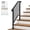 Matte Black, variant on Outdoor Handrail for Concrete Steps, 1 to 5 Step Wrought Iron Stair Railing Kit, Heavy Duty Transitional Hand Rail for Porch, Deck and Garden, Safety Grab Bar with Installation Hardware, Matte Black