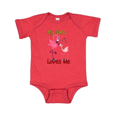 

Inktastic My Nana Loves Me Gift Baby Boy or Baby Girl Bodysuit