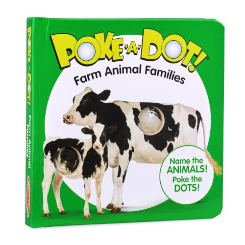 Pre-Owned Melissa & Doug Children’s Book – Poke-a-Dot: Farm Animals Families (Board Book with Buttons to Pop)