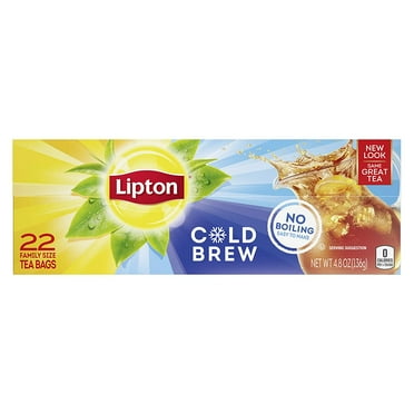 Lipton Cold Brew Iced Tea Family Size Tea Bags - 22Ct