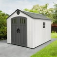 thumbnail image 3 of Lifetime Classic Polyethylene Outdoor Storage Shed, 8' x 8'x 10', Gray (60469), 3 of 15