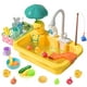 thumbnail image 1 of Juega Sink Cute Stone con agua corriente, juguetes de cocina con comida, 1 of 7