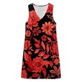 thumbnail image 7 of QUNYINEY Summer Sun Dresses for Women 2026 Mini Floral Sleeveless A Line Tank Dress V Neck with Pockets Vacation Loose Fit Casual Dresses, 7 of 7