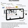 thumbnail image 3 of Duzziyyaa 2-Pack Tinted Smoked Car License Plate Protector Cover with Screw Caps Kit, 3 of 5
