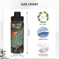 thumbnail image 3 of Balery Rich Fish Pattern 18oz Sports Insulated Kettle Stainless Steel Sports Insulated Kettle Leak-proof Water Bottle For Running Hiking Cycling Climbing Water Bottle, 3 of 7