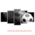 thumbnail image 3 of Ounissouiy 5 paneles de lienzo de fútbol roto, pintura impresa, póster sin marco, imagen para decoración de pared de oficina en casa Artesanía No.01, 3 of 6