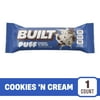 BUILT Puff Protein Bar, Cookies N' Cream, 17g Protein, Collagen, 150 Calories, Single 1.41 oz Bar