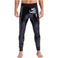 thumbnail image 4 of Pantalones ajustados de charol para hombre, pantalones largos de látex, mallas elásticas negras, ropa de fiesta Rave de cintura alta, ropa de discoteca con aspecto mojado, 4 of 5