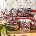 Smile Watercolor Stripe Gnome Truck Floral USA Star Flag Patriotic 4th