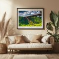 thumbnail image 3 of The New River Gorge No. 3 - West Virginia Photography Bridge Architecture Scenic Landscape Nature Travel Poster Forest Black Framed Wall Art Print 5 x 7 inches, 3 of 4