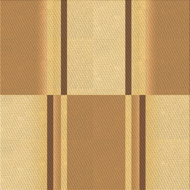 Ahgly Company Machine Washable Indoor Square Transitional Chrome Gold Yellow Area Rugs, 4' Square