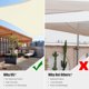 thumbnail image 5 of Yescom 23x20Ft Rectangle Sun Shade Sail 97% UV Block Commercial Carpark Pool Camping Playground Outdoor Off White, 5 of 10