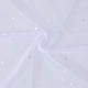 thumbnail image 1 of 1,09 yardas 59 pulgadas blanco lentejuelas malla transparente paillette brillo organza brillo tul transparente encaje brillante tela de poliéster, 1 of 9
